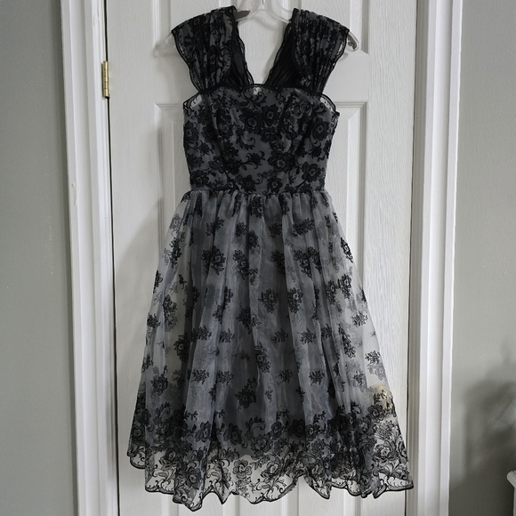 🎃20%OFF🎃 Organza Cocktail Dress - Picture 1 of 9